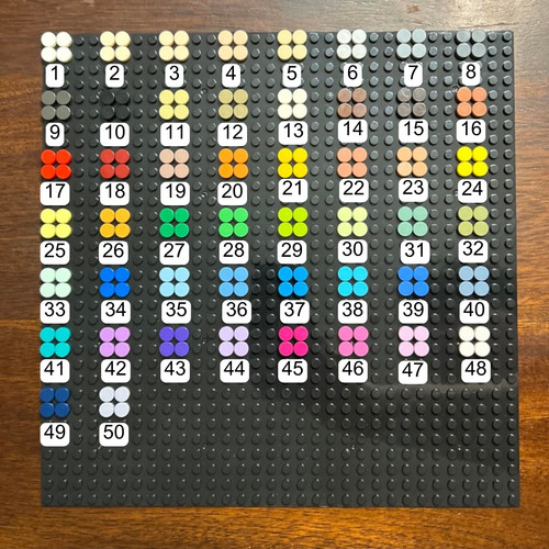 Lego 1x1 plates round - round,