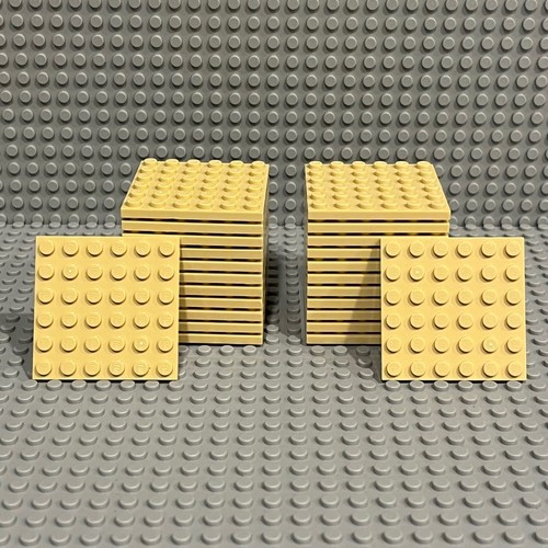 Lego plates 6x6 tan - 6x6,