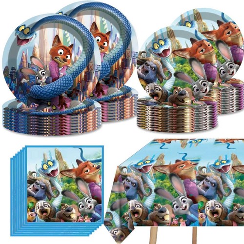 Zootopia party tableware set - party,